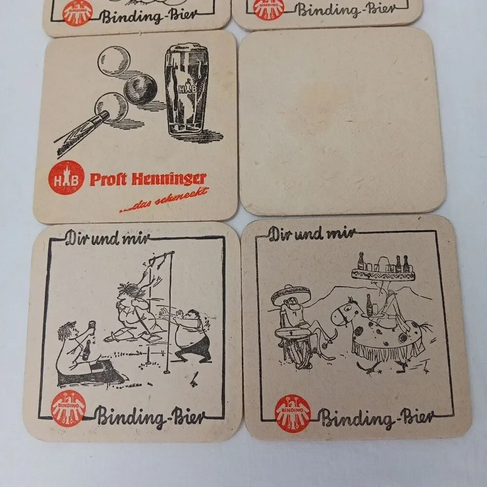 Vintage Barware Binding Bier Coaster Germany